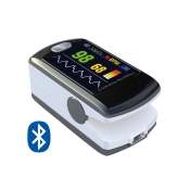 Pulsossimetro portatile da dito con trasmissione dati via Bluetooth